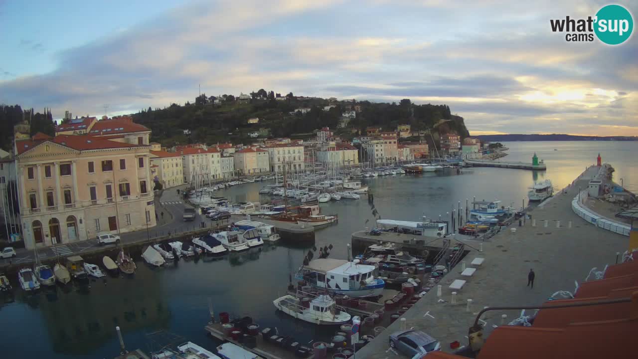 Live webcam from Piran “Mandrač” – Amazing live view from Villa Piranesi