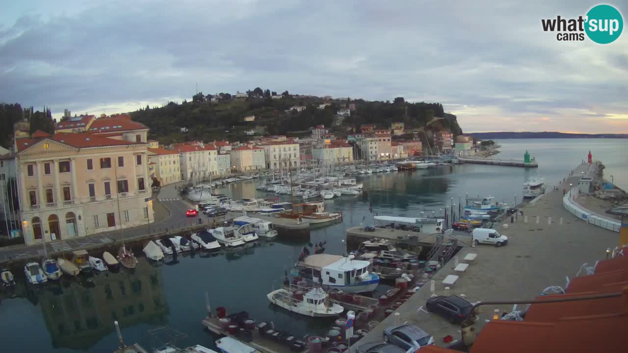 Live webcam from Piran “Mandrač” – Amazing live view from Villa Piranesi