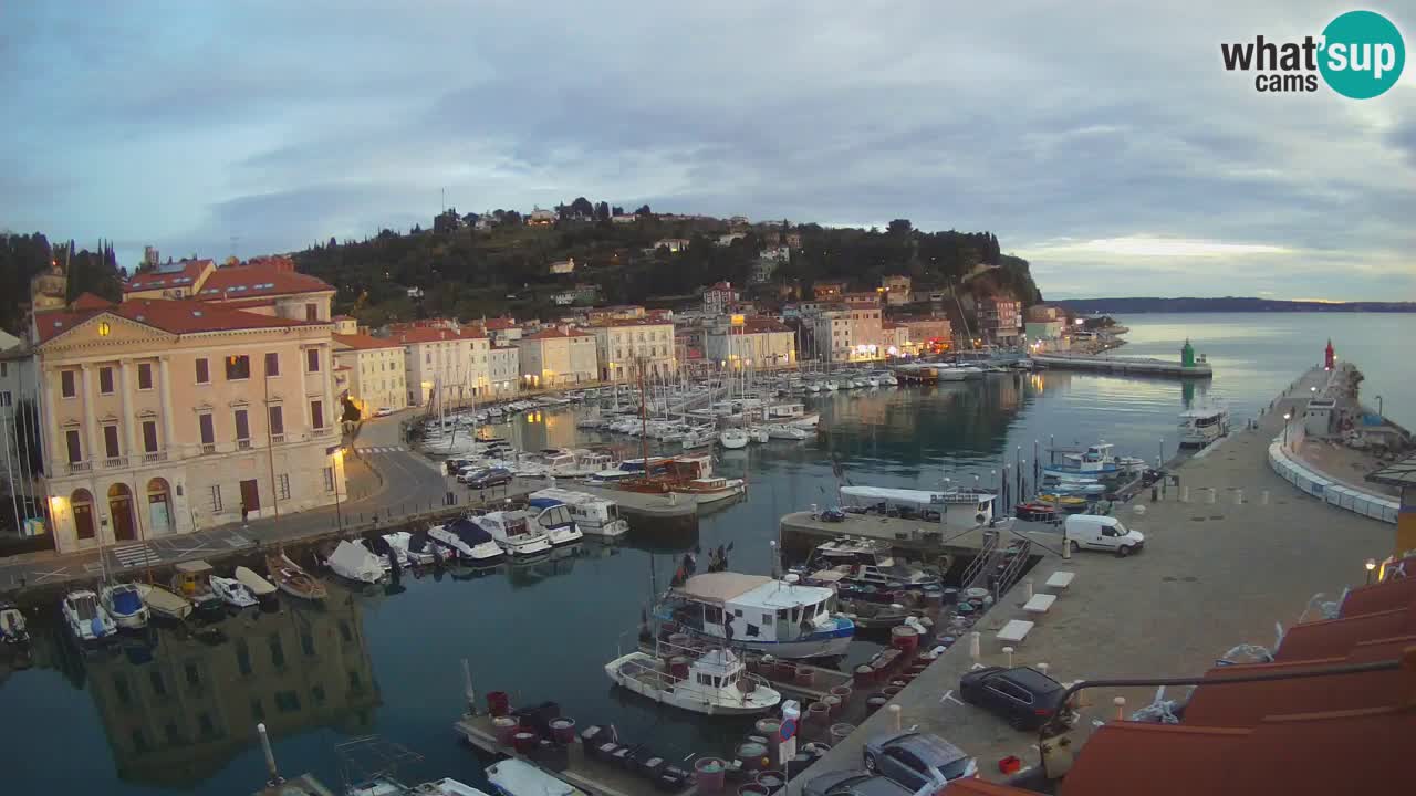 Live webcam from Piran “Mandrač” – Amazing live view from Villa Piranesi