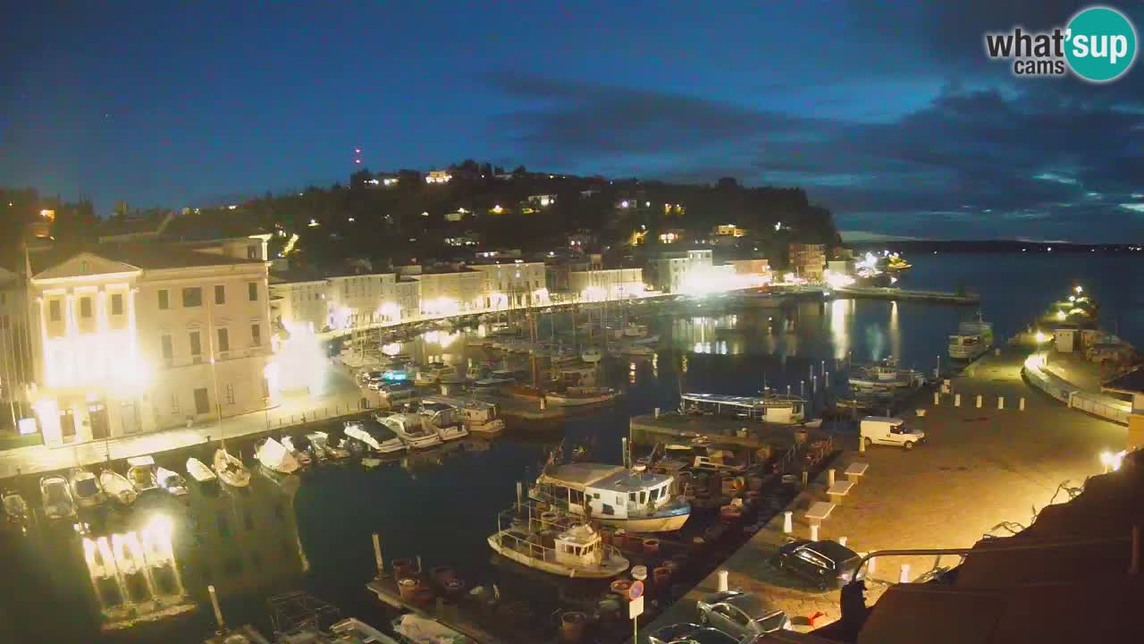 Live webcam from Piran “Mandrač” – Amazing live view from Villa Piranesi