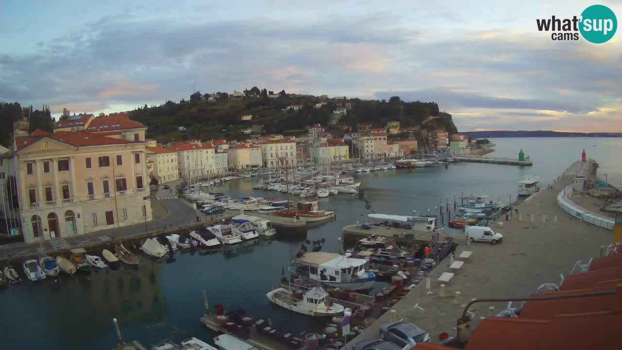 Live webcam from Piran “Mandrač” – Amazing live view from Villa Piranesi