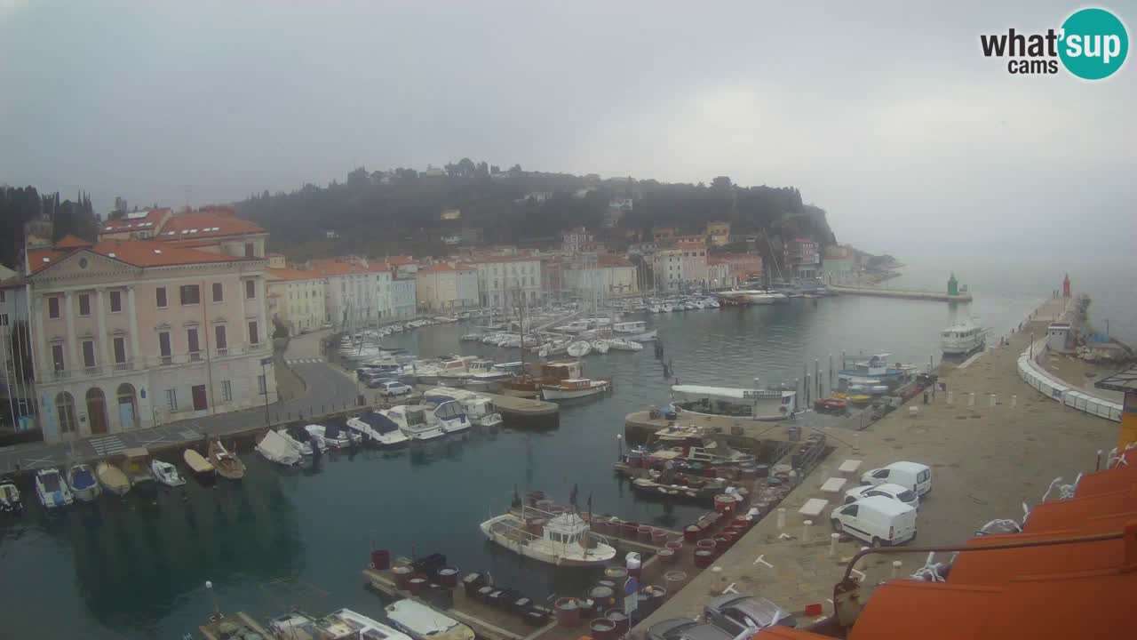 Live webcam from Piran “Mandrač” – Amazing live view from Villa Piranesi