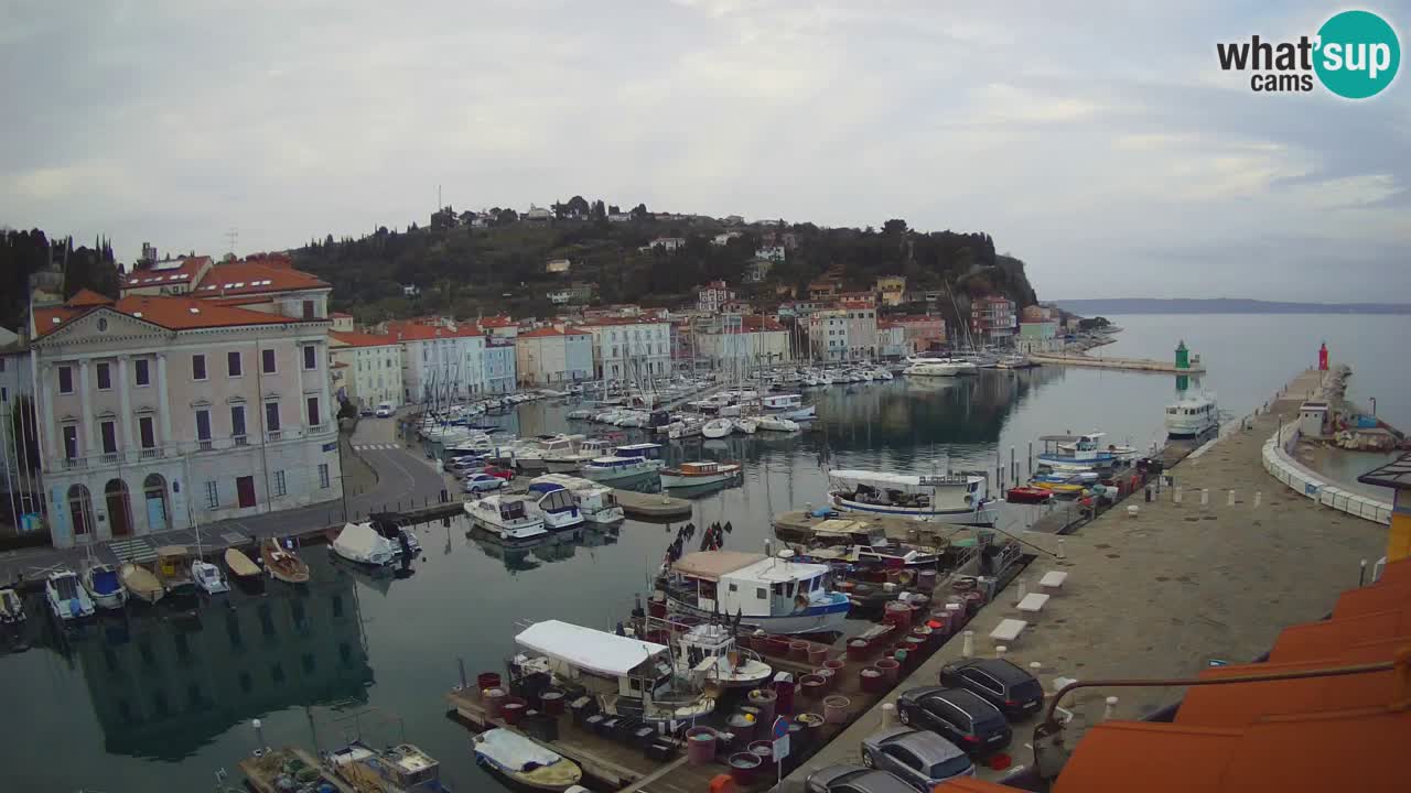 Cámara web en vivo desde Piran “Mandrač” – Increíble vista en vivo desde Villa Piranesi