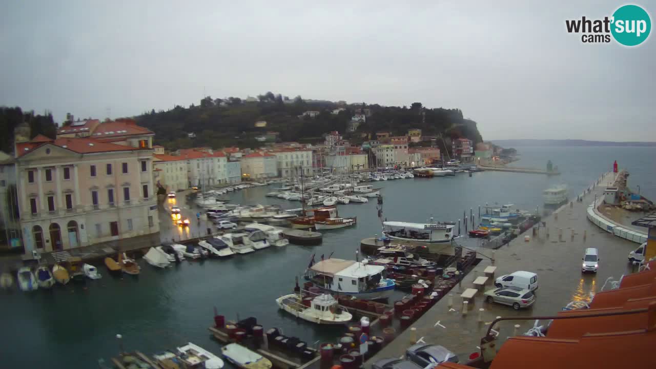 Live webcam da Pirano “Mandrač” – Splendida vista live da Villa Piranesi