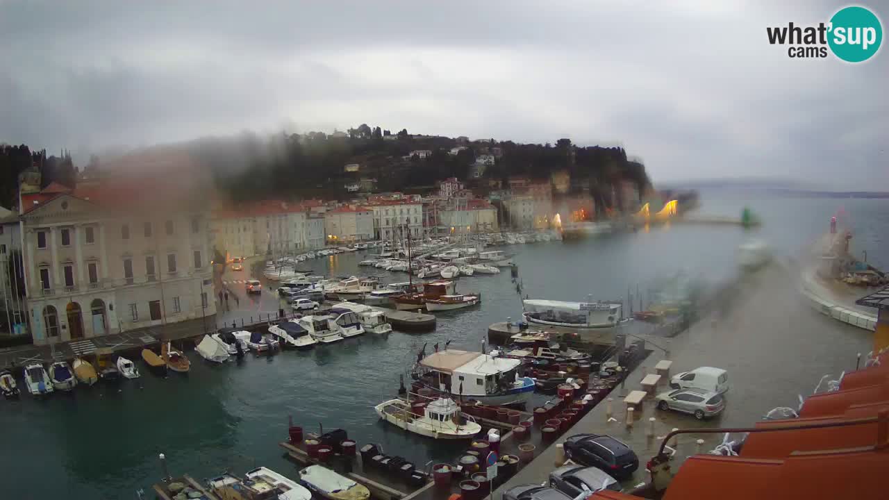 Live webcam da Pirano “Mandrač” – Splendida vista live da Villa Piranesi