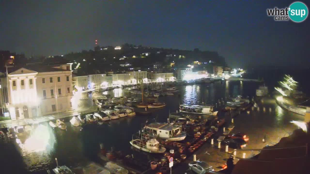 Live webcam da Pirano “Mandrač” – Splendida vista live da Villa Piranesi