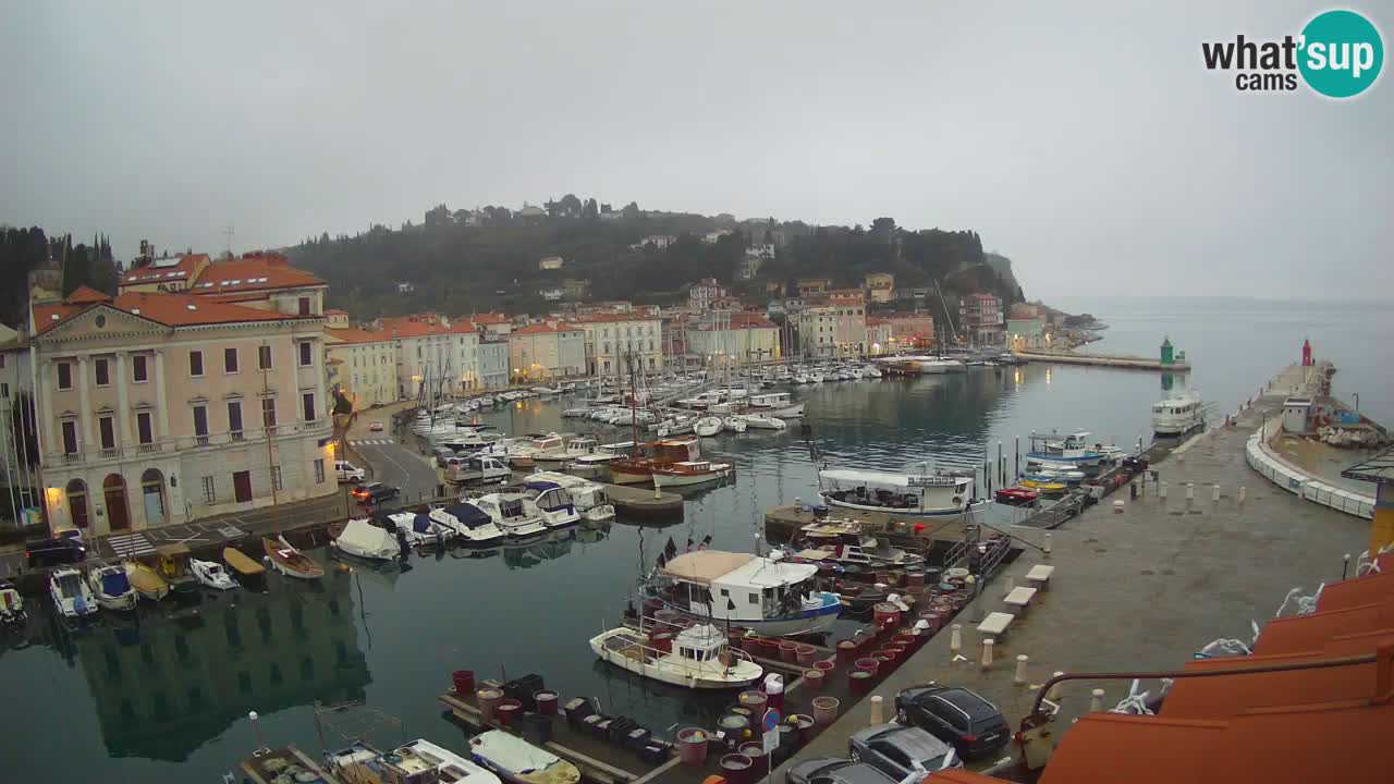 Live webcam from Piran “Mandrač” – Amazing live view from Villa Piranesi