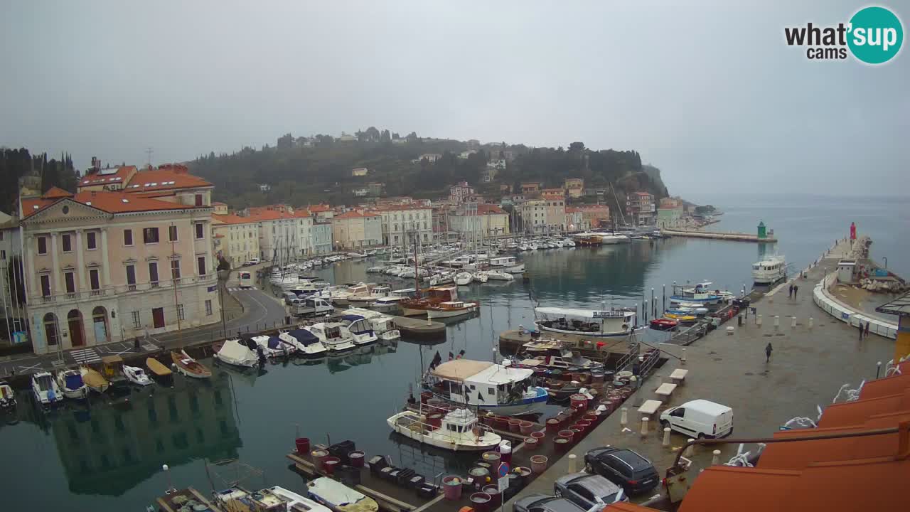 Live-Webcam aus Piran “Mandrač” – Erstaunliche Live-Ansicht von Villa Piranesi