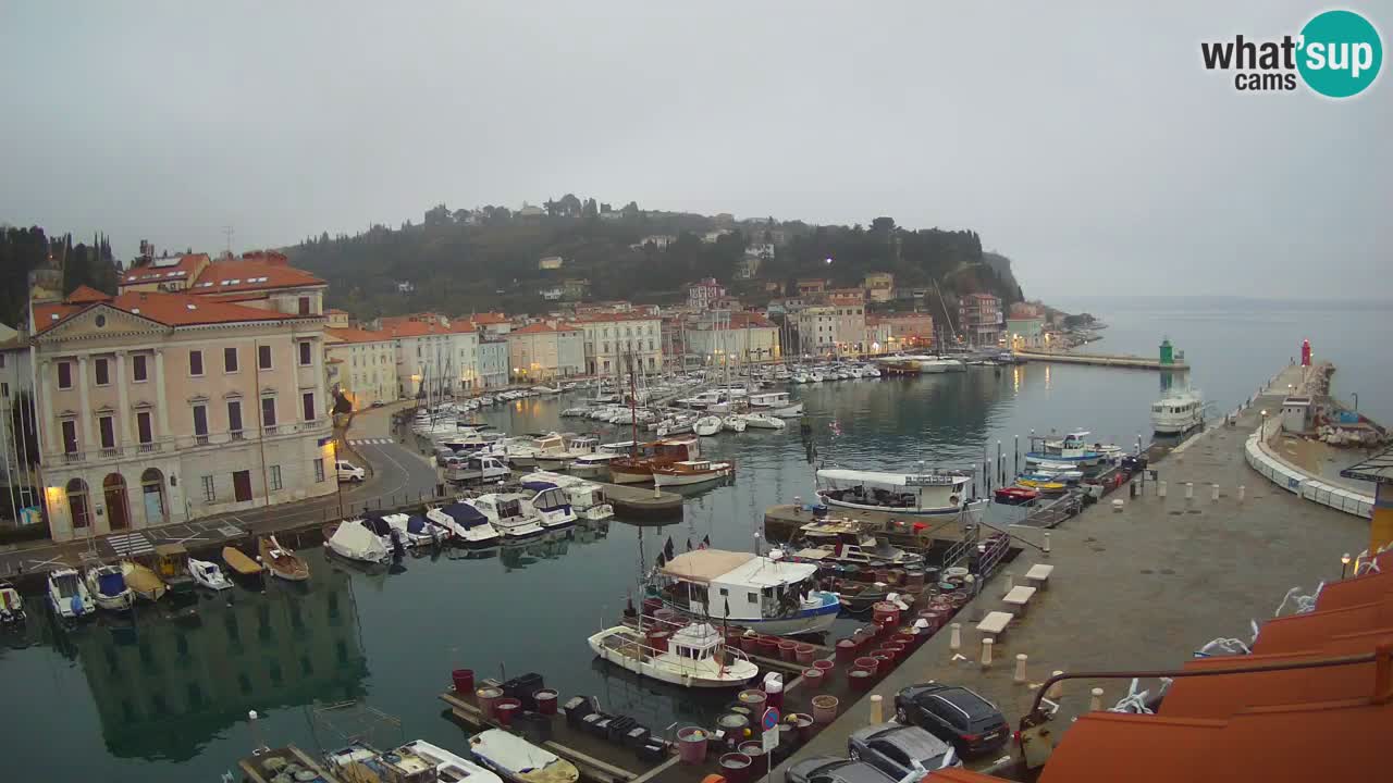 Live webcam da Pirano “Mandrač” – Splendida vista live da Villa Piranesi