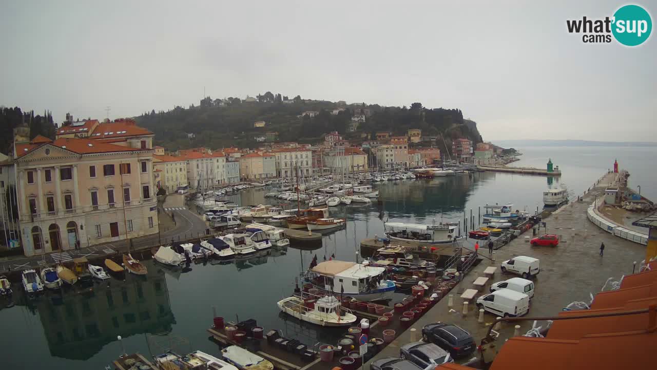 Live webcam from Piran “Mandrač” – Amazing live view from Villa Piranesi