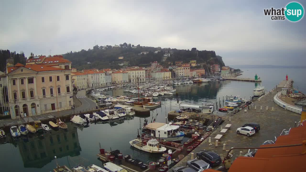 Live-Webcam aus Piran “Mandrač” – Erstaunliche Live-Ansicht von Villa Piranesi