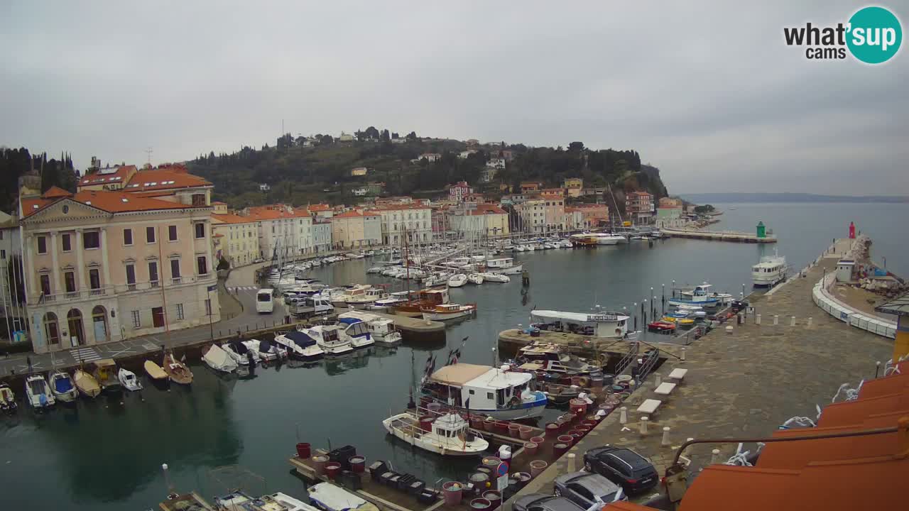 Live-Webcam aus Piran “Mandrač” – Erstaunliche Live-Ansicht von Villa Piranesi