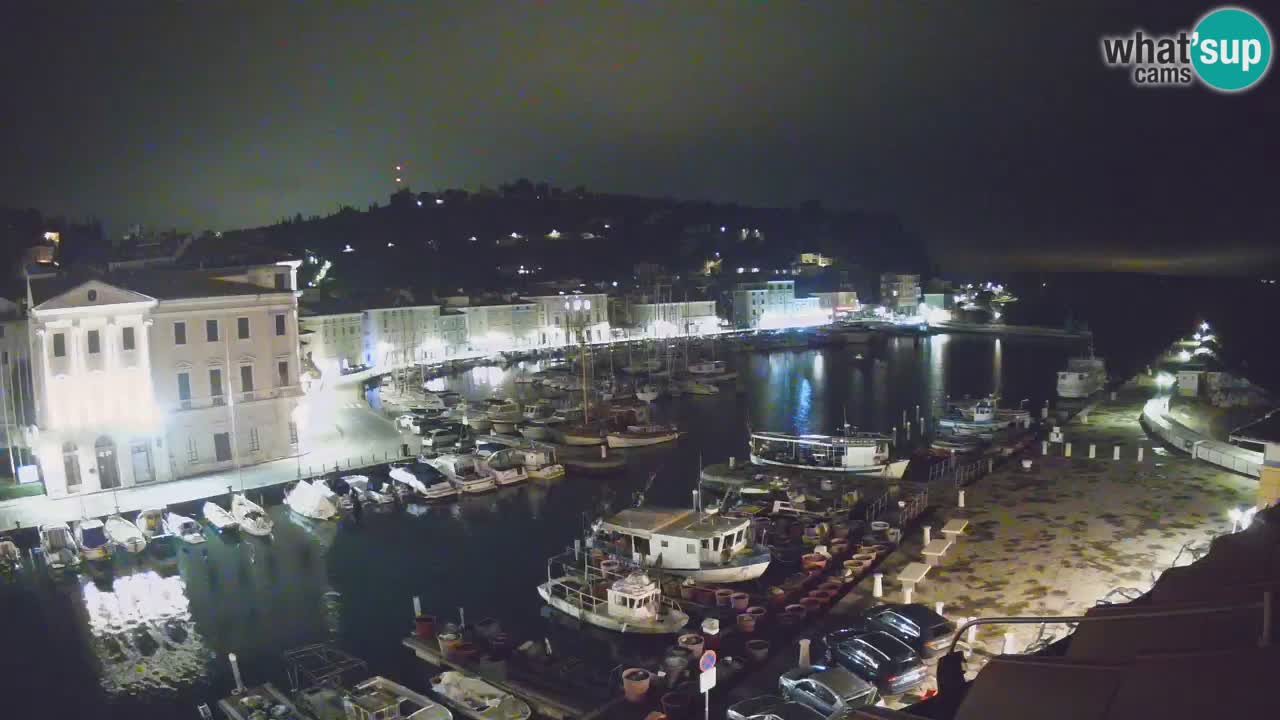 Webcam en direct de Piran “Mandrač” – Incroyable vue en direct de la Villa Piranesi