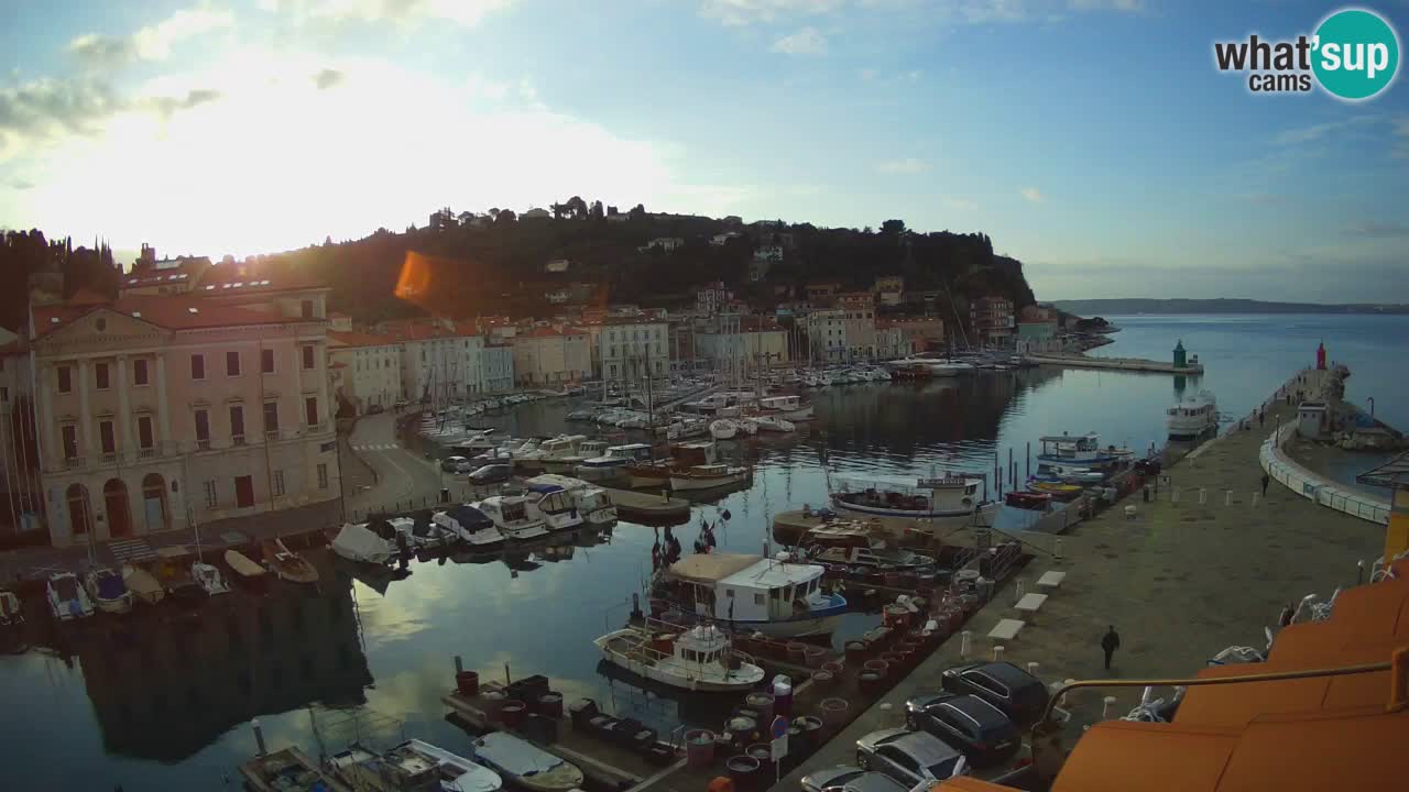 Live-Webcam aus Piran “Mandrač” – Erstaunliche Live-Ansicht von Villa Piranesi