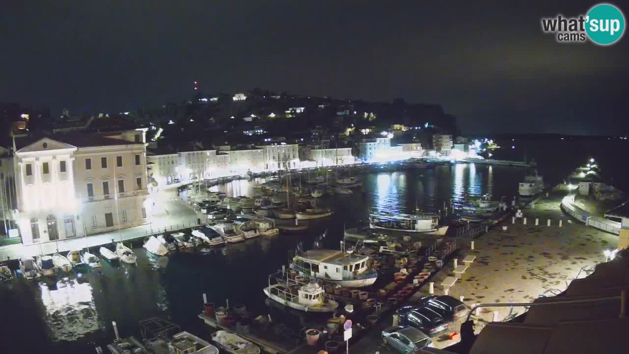 Webcam en direct de Piran “Mandrač” – Incroyable vue en direct de la Villa Piranesi