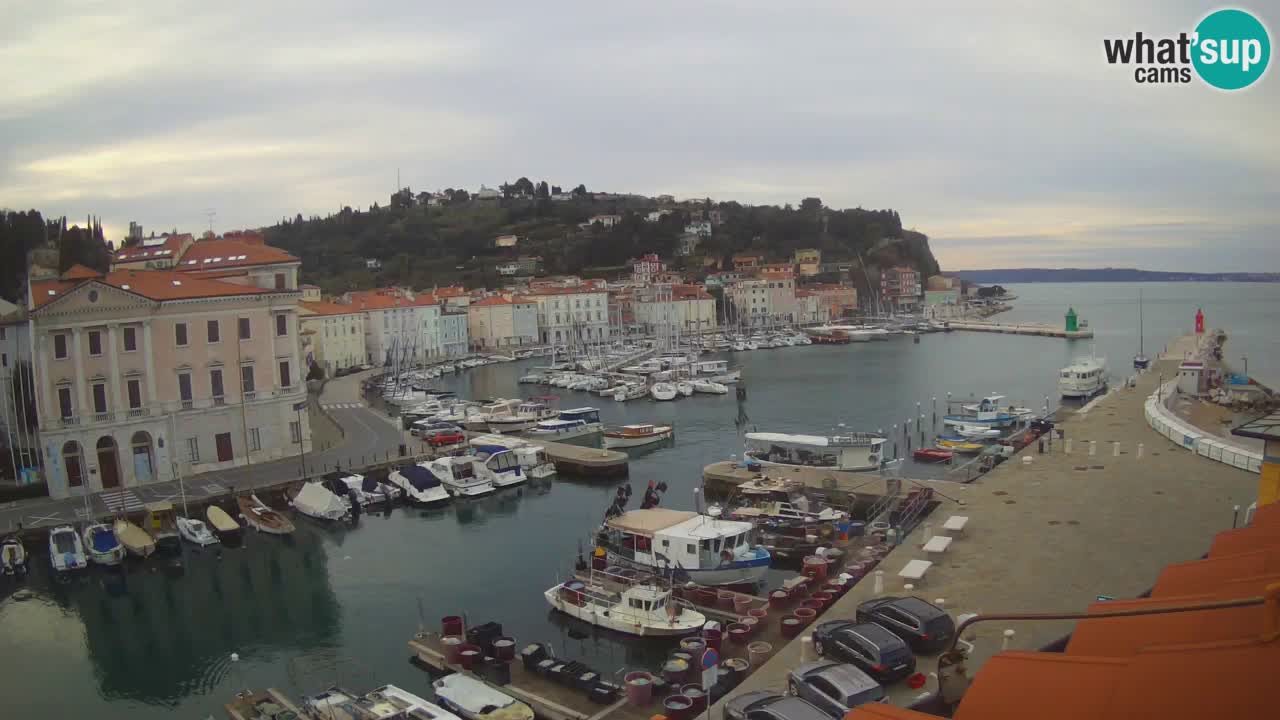 Cámara web en vivo desde Piran “Mandrač” – Increíble vista en vivo desde Villa Piranesi