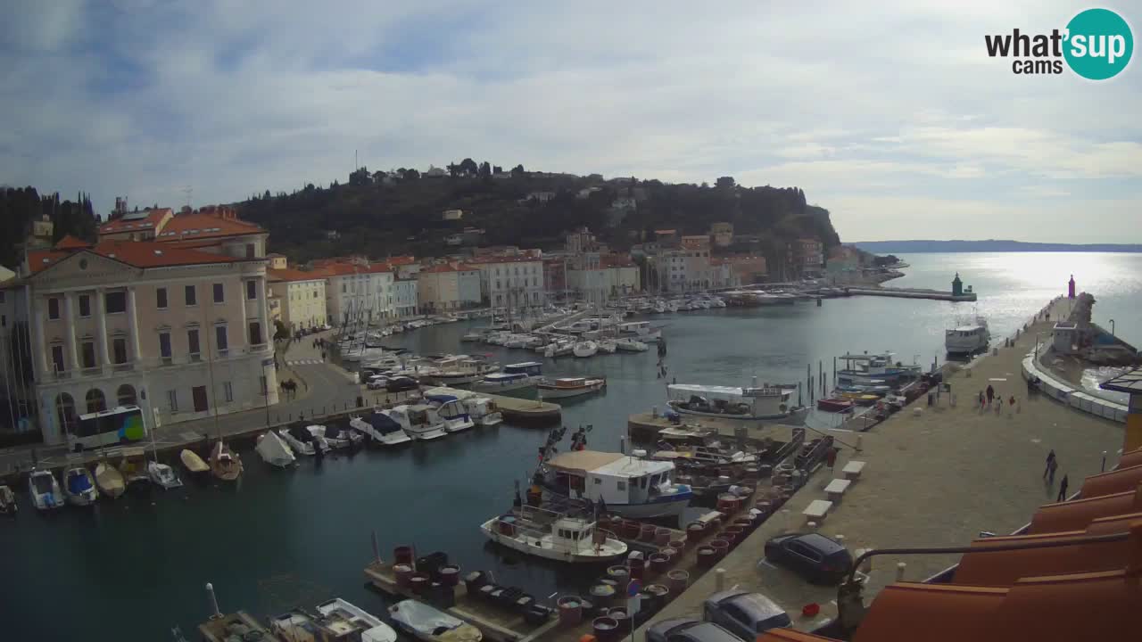 Live webcam from Piran “Mandrač” – Amazing live view from Villa Piranesi