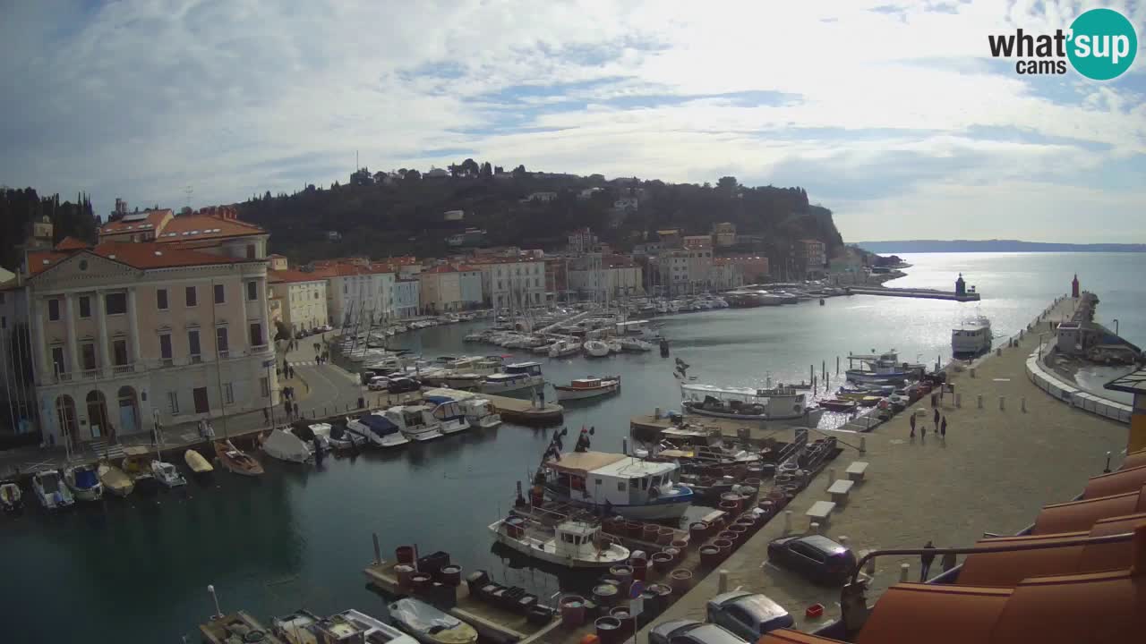 Live-Webcam aus Piran “Mandrač” – Erstaunliche Live-Ansicht von Villa Piranesi