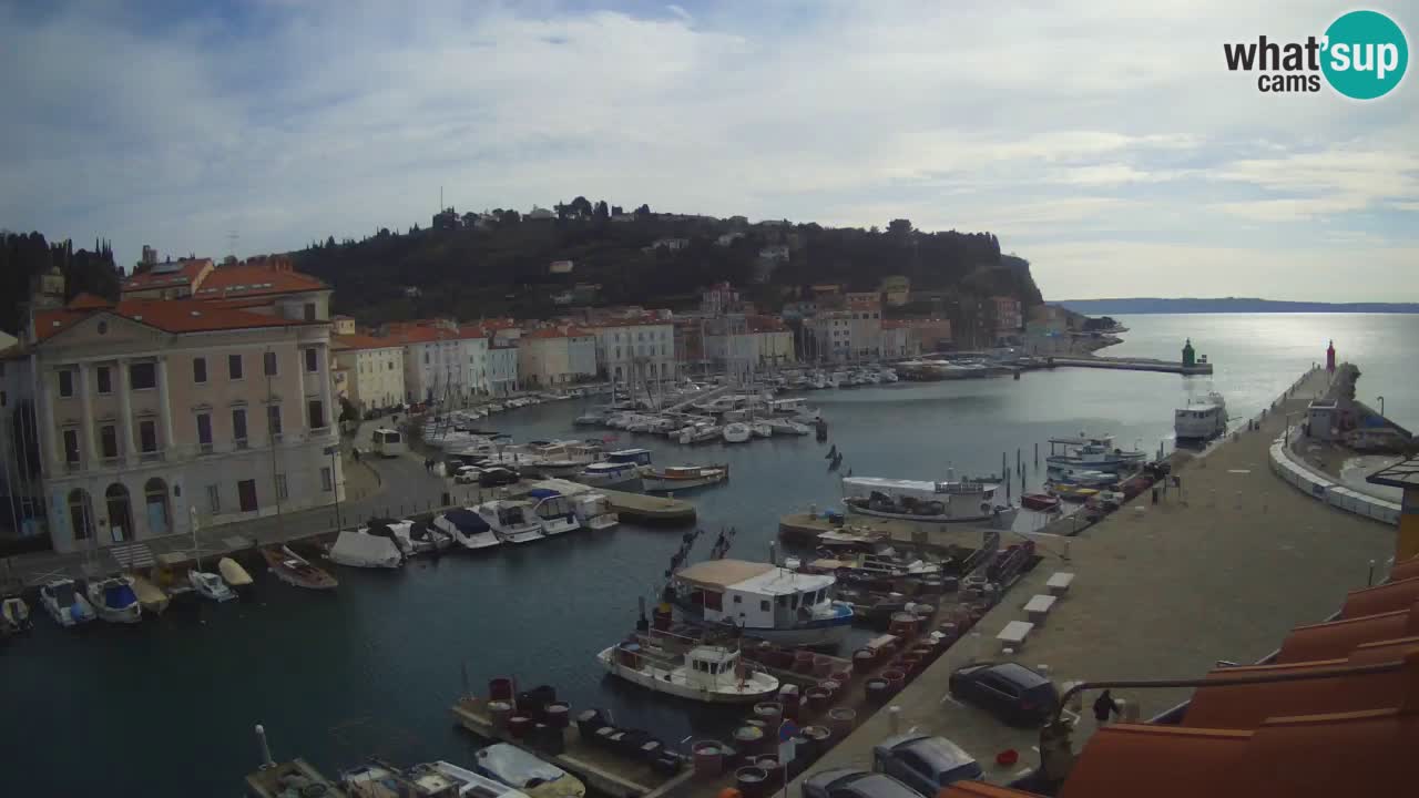 Cámara web en vivo desde Piran “Mandrač” – Increíble vista en vivo desde Villa Piranesi