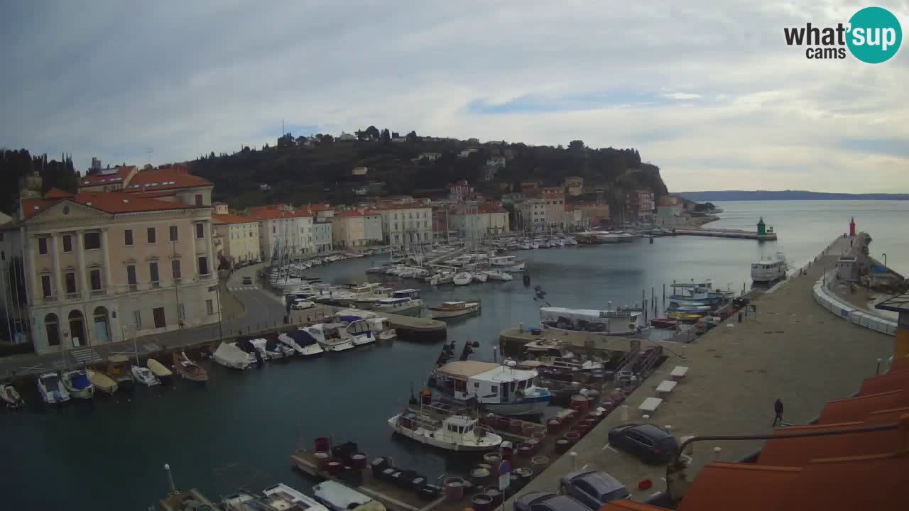 Cámara web en vivo desde Piran “Mandrač” – Increíble vista en vivo desde Villa Piranesi