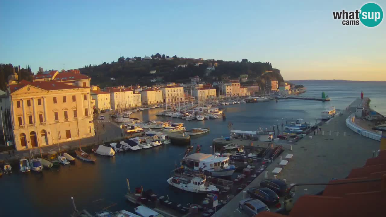 Live webcam da Pirano “Mandrač” – Splendida vista live da Villa Piranesi