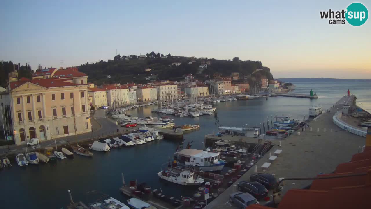 Live webcam da Pirano “Mandrač” – Splendida vista live da Villa Piranesi