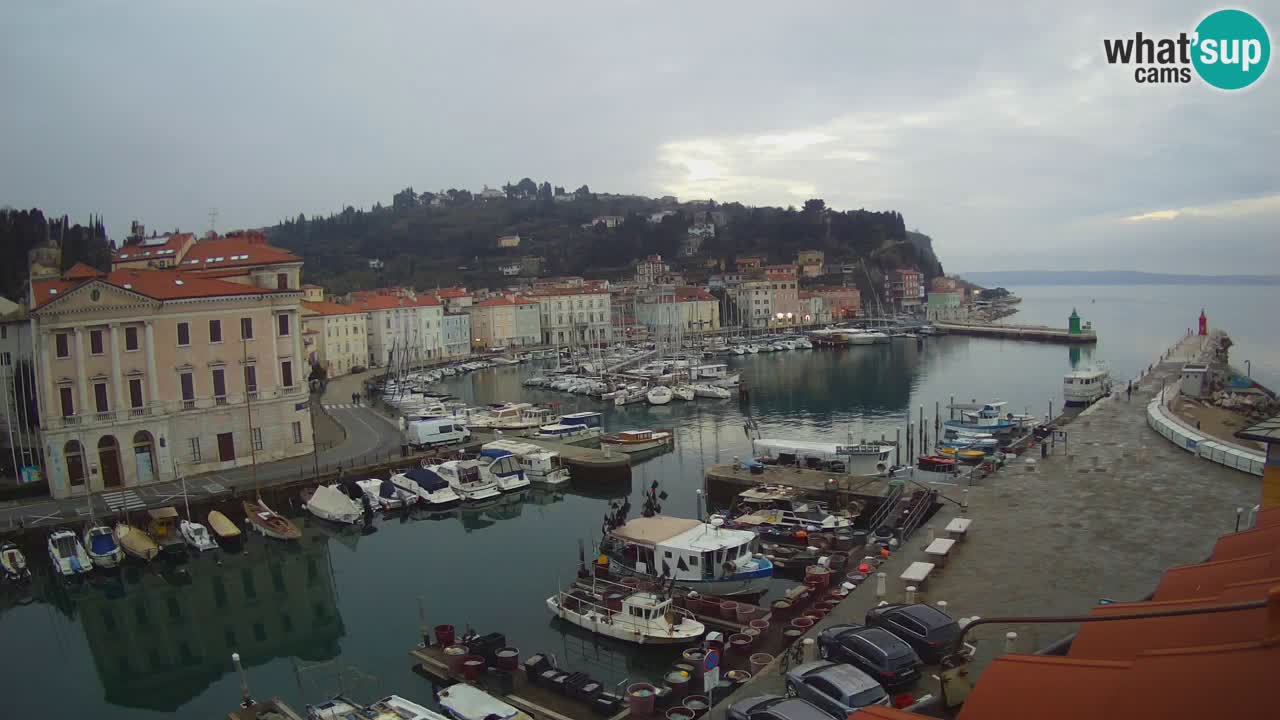 Live webcam from Piran “Mandrač” – Amazing live view from Villa Piranesi