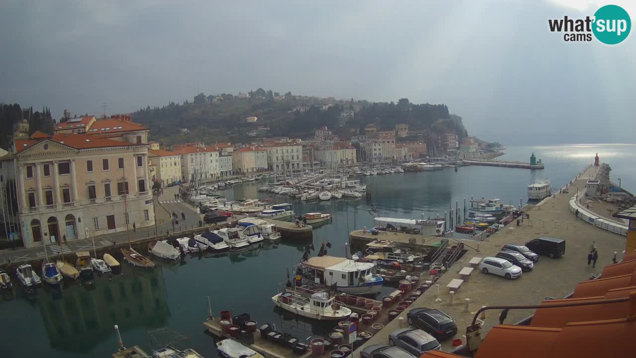 Live webcam from Piran “Mandrač” – Amazing live view from Villa Piranesi