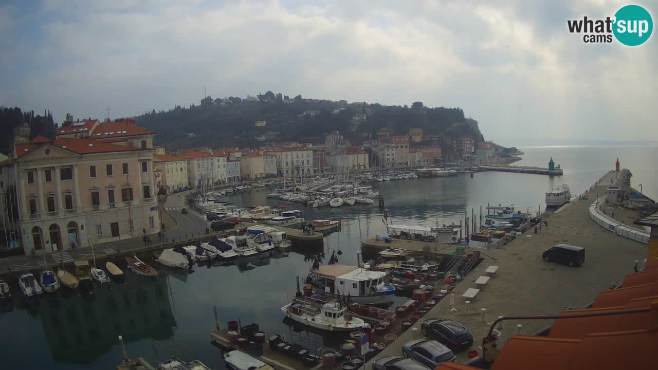 Cámara web en vivo desde Piran “Mandrač” – Increíble vista en vivo desde Villa Piranesi