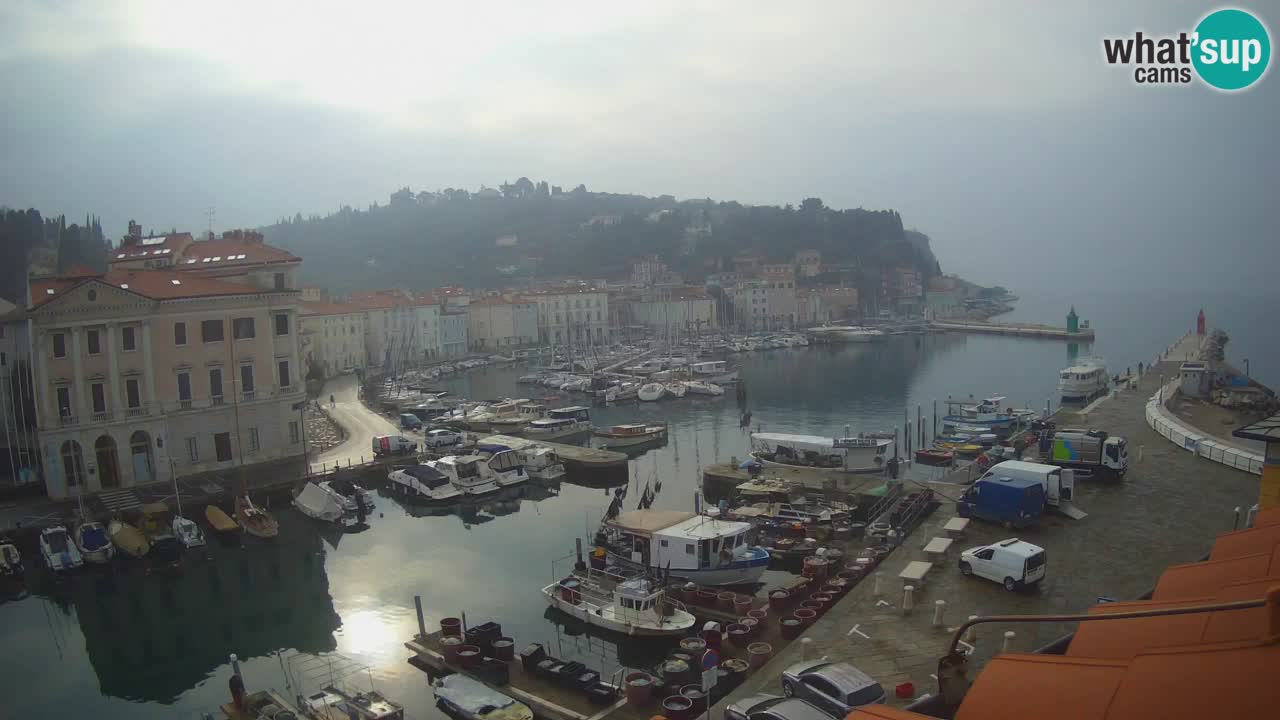 Live webcam from Piran “Mandrač” – Amazing live view from Villa Piranesi