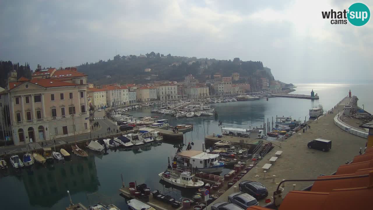 Live-Webcam aus Piran “Mandrač” – Erstaunliche Live-Ansicht von Villa Piranesi