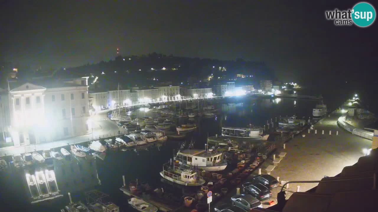 Live webcam da Pirano “Mandrač” – Splendida vista live da Villa Piranesi