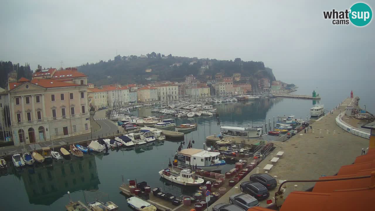 Cámara web en vivo desde Piran “Mandrač” – Increíble vista en vivo desde Villa Piranesi