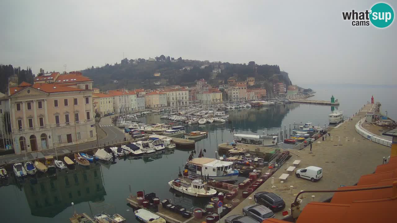 Cámara web en vivo desde Piran “Mandrač” – Increíble vista en vivo desde Villa Piranesi