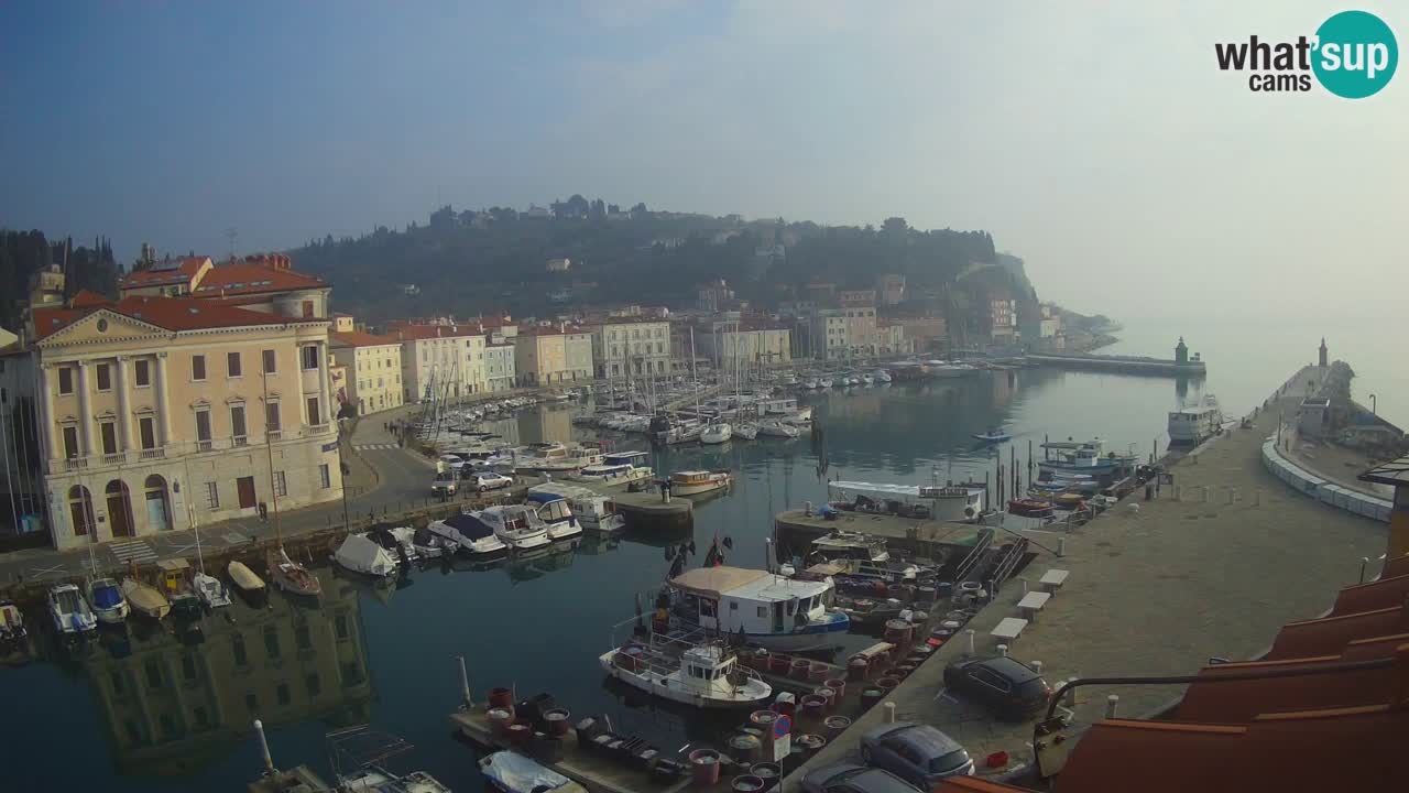 Live webcam da Pirano “Mandrač” – Splendida vista live da Villa Piranesi