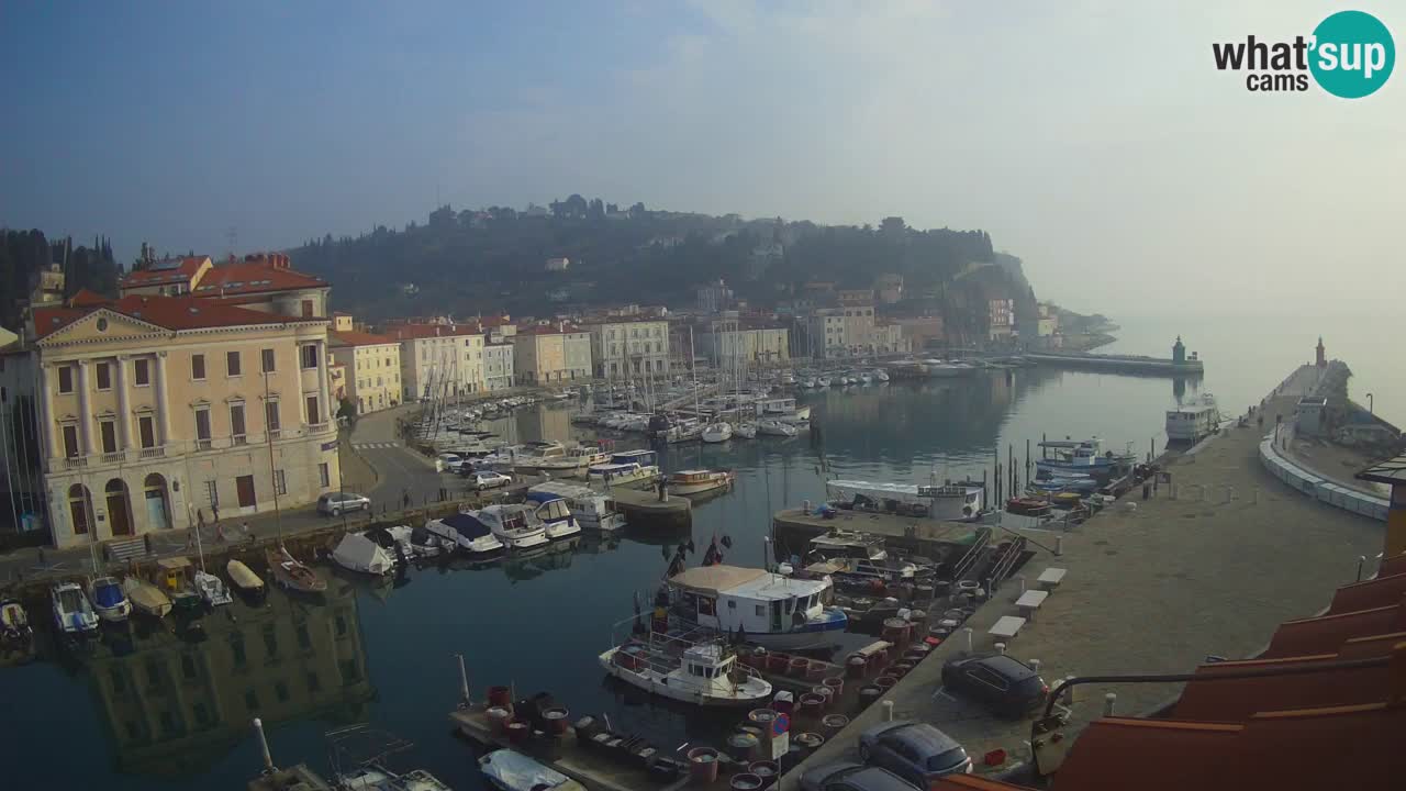 Live webcam from Piran “Mandrač” – Amazing live view from Villa Piranesi