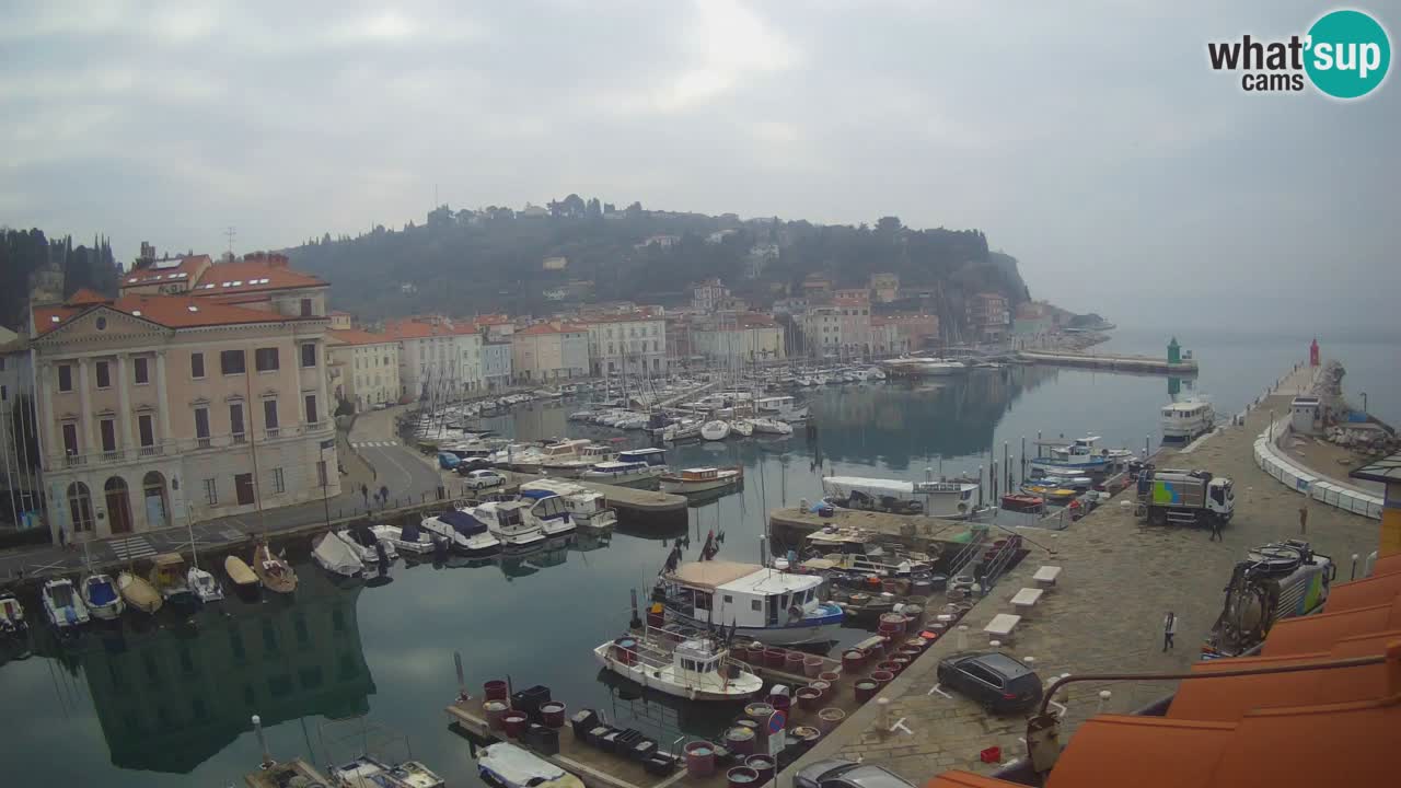 Live-Webcam aus Piran “Mandrač” – Erstaunliche Live-Ansicht von Villa Piranesi