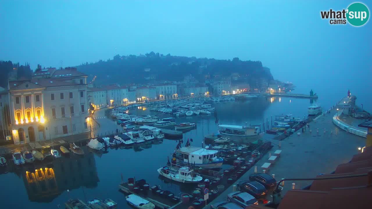 Live webcam from Piran “Mandrač” – Amazing live view from Villa Piranesi