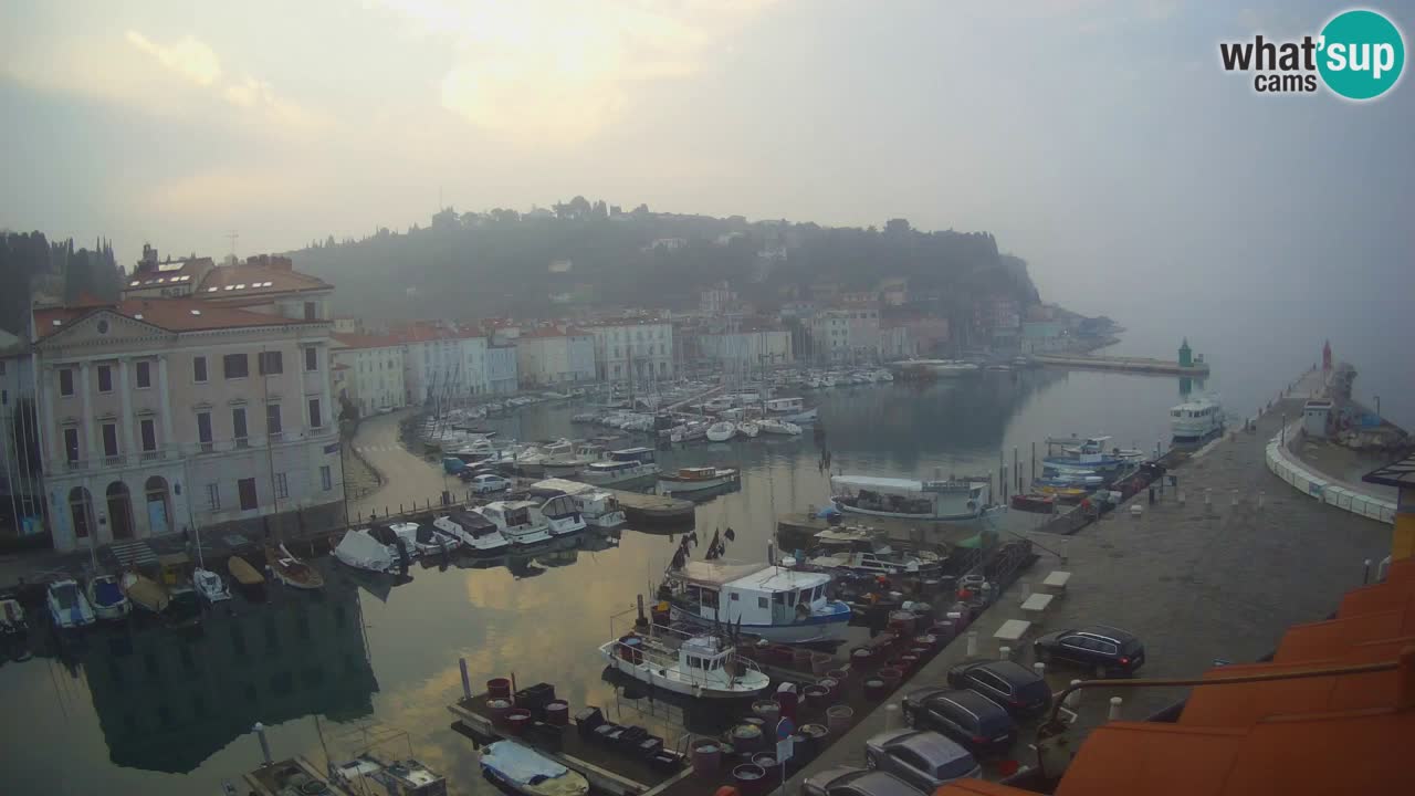 Live webcam from Piran “Mandrač” – Amazing live view from Villa Piranesi