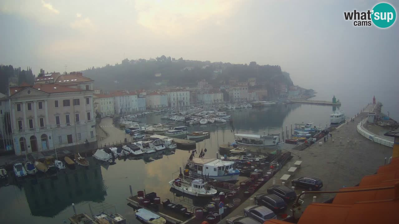 Live webcam from Piran “Mandrač” – Amazing live view from Villa Piranesi