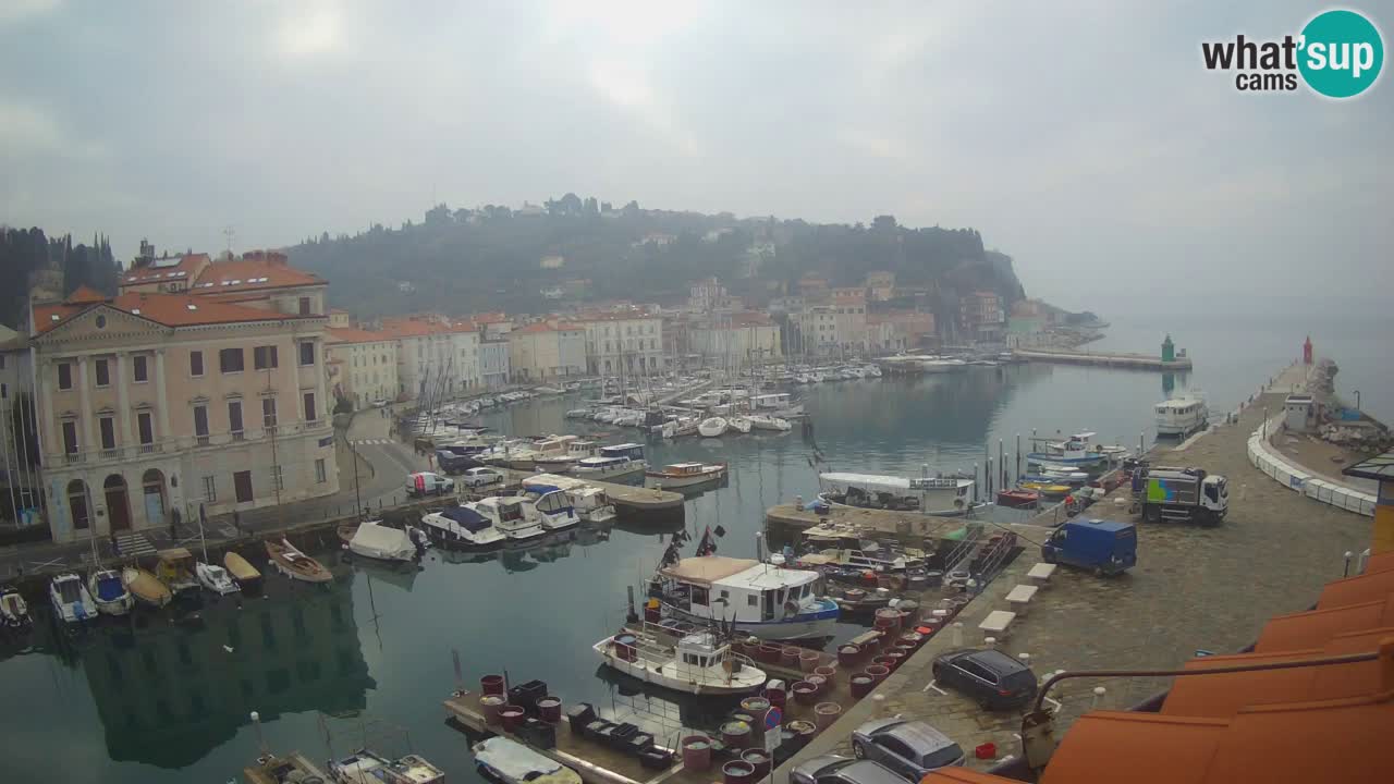 Cámara web en vivo desde Piran “Mandrač” – Increíble vista en vivo desde Villa Piranesi