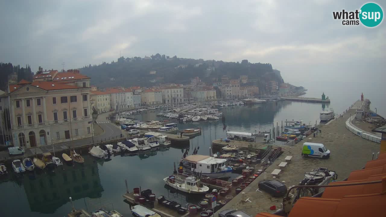 Cámara web en vivo desde Piran “Mandrač” – Increíble vista en vivo desde Villa Piranesi