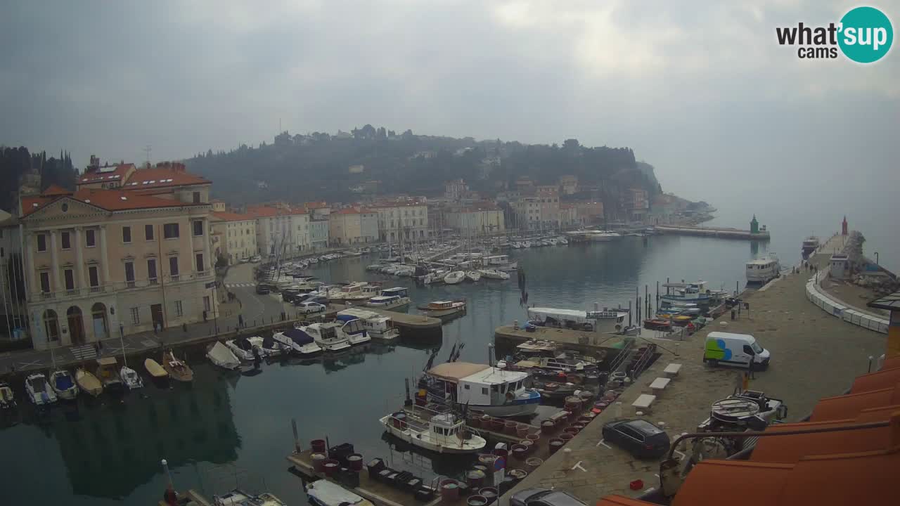 Cámara web en vivo desde Piran “Mandrač” – Increíble vista en vivo desde Villa Piranesi