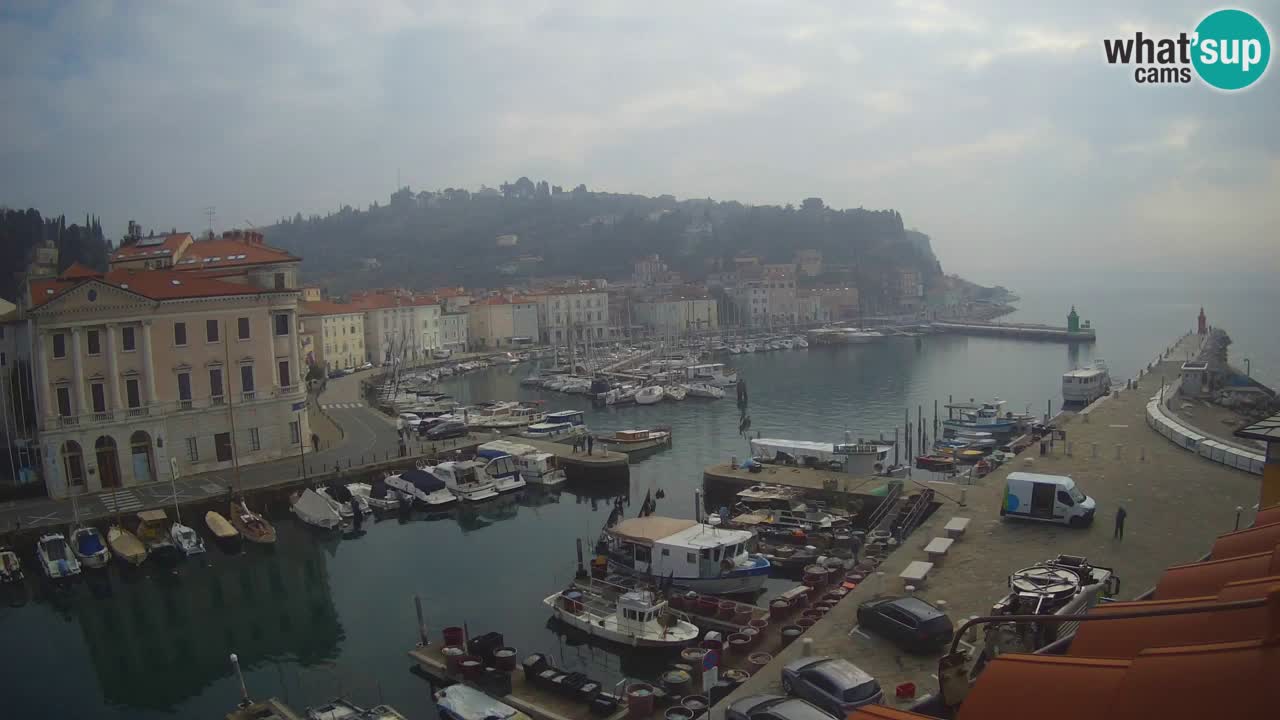 Cámara web en vivo desde Piran “Mandrač” – Increíble vista en vivo desde Villa Piranesi