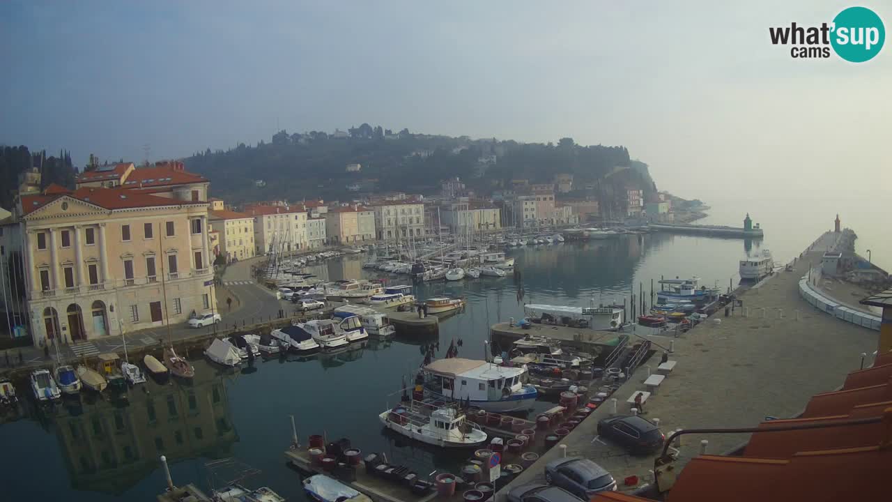 Cámara web en vivo desde Piran “Mandrač” – Increíble vista en vivo desde Villa Piranesi