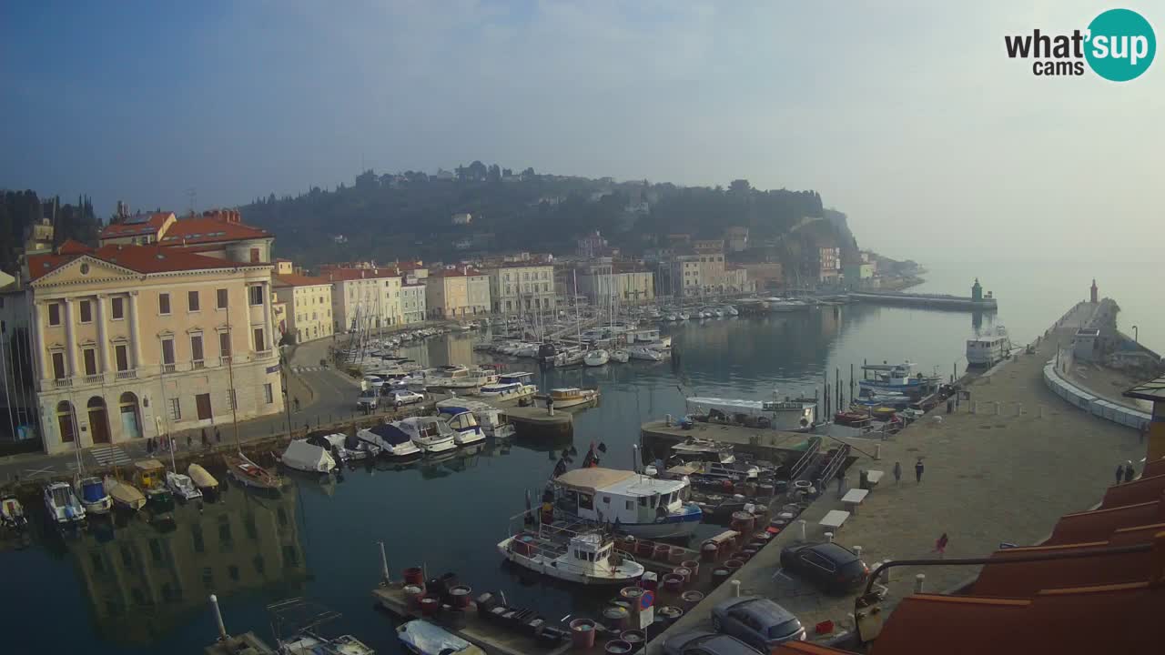 Cámara web en vivo desde Piran “Mandrač” – Increíble vista en vivo desde Villa Piranesi