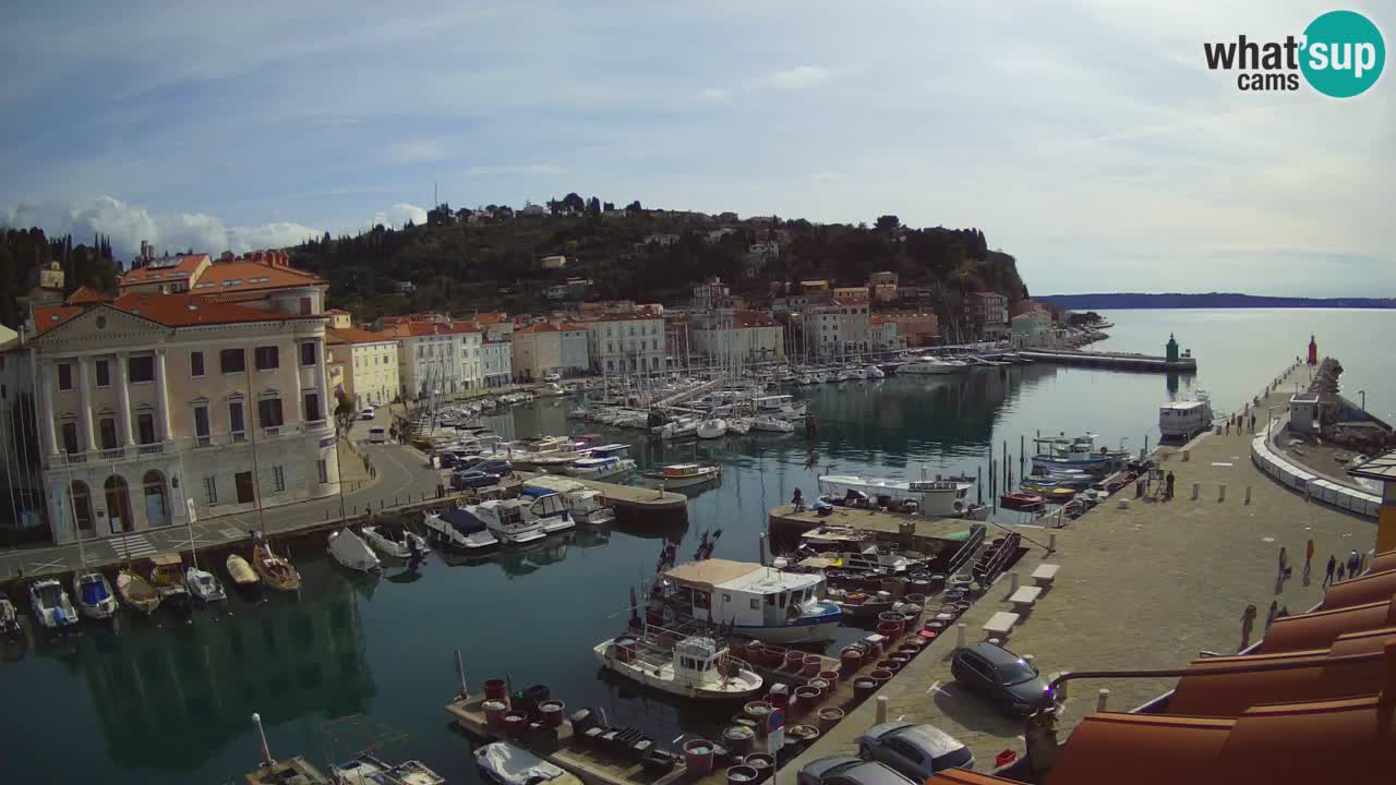 Live webcam from Piran “Mandrač” – Amazing live view from Villa Piranesi