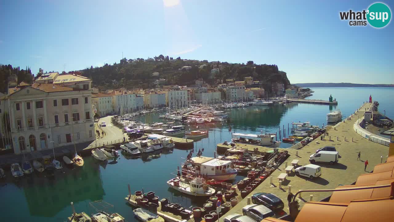 Live webcam from Piran “Mandrač” – Amazing live view from Villa Piranesi