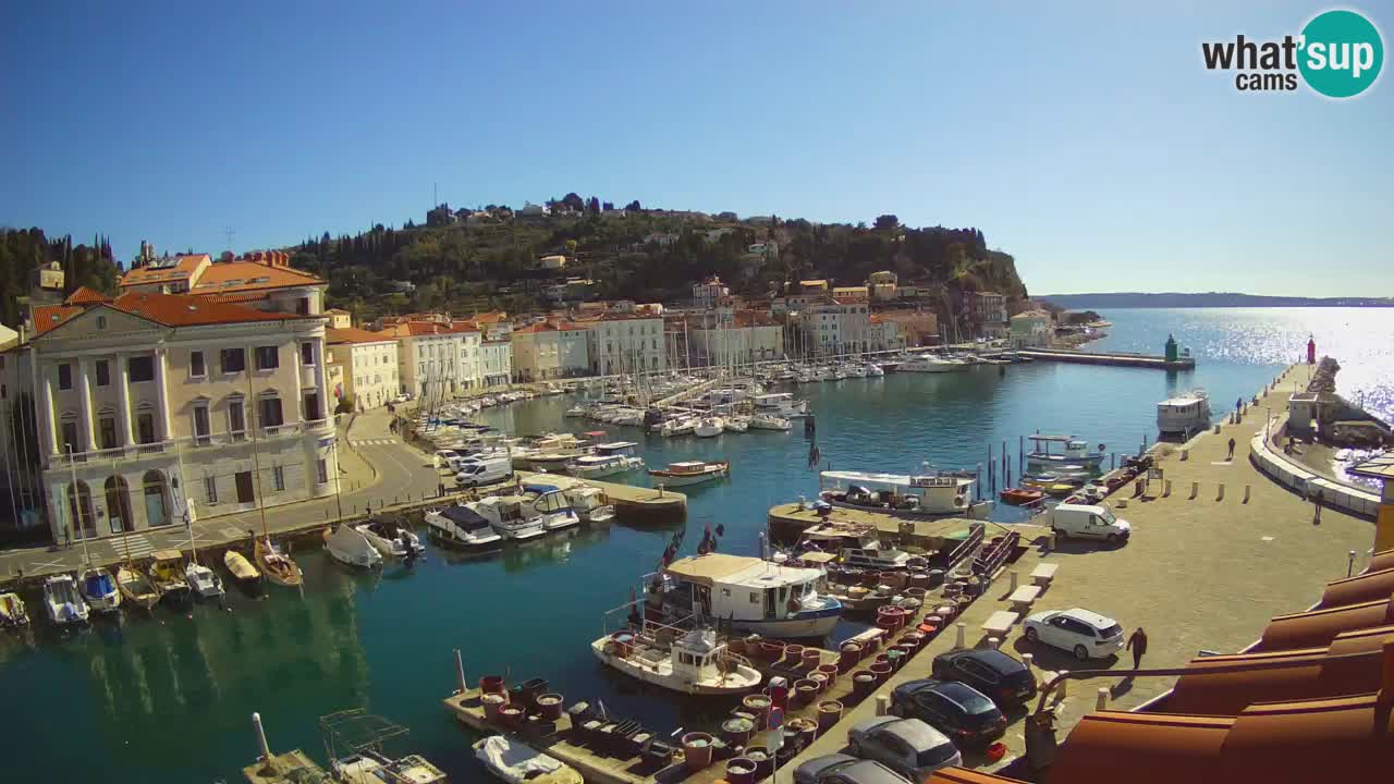 Cámara web en vivo desde Piran “Mandrač” – Increíble vista en vivo desde Villa Piranesi