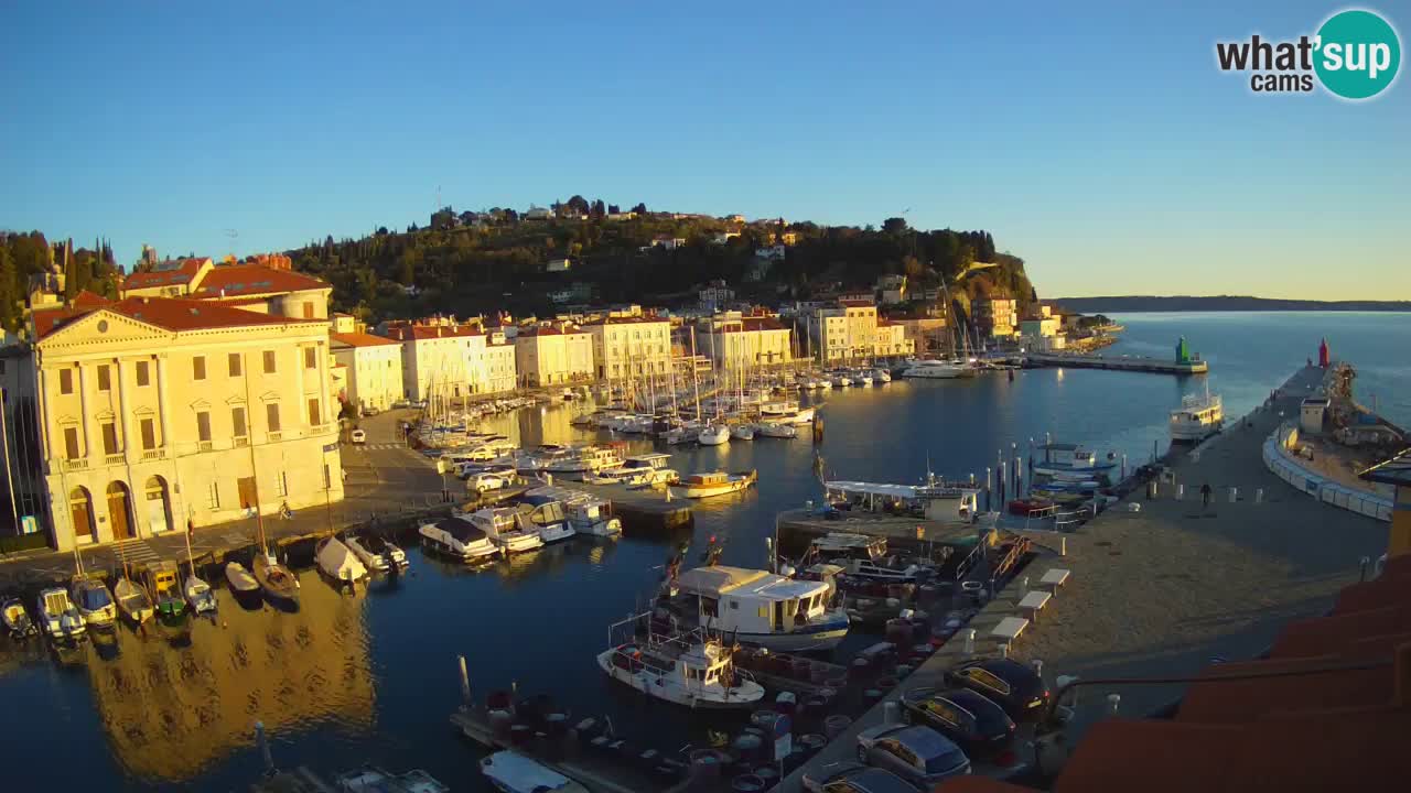 Live webcam from Piran “Mandrač” – Amazing live view from Villa Piranesi